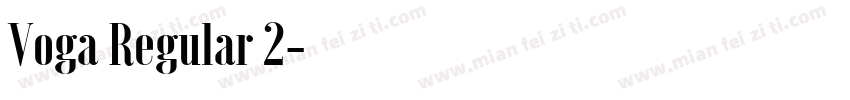 Voga Regular 2字体转换
